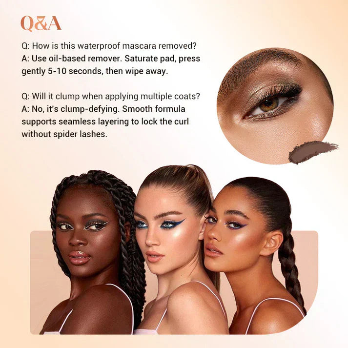 🥳2026 HOT SALE💞50K+ SOLD!👁️✨ All-Day Beautiful Lashes, Smudge-Proof! Waterproof Fiber Mascara for Natural Volume. 💖💃