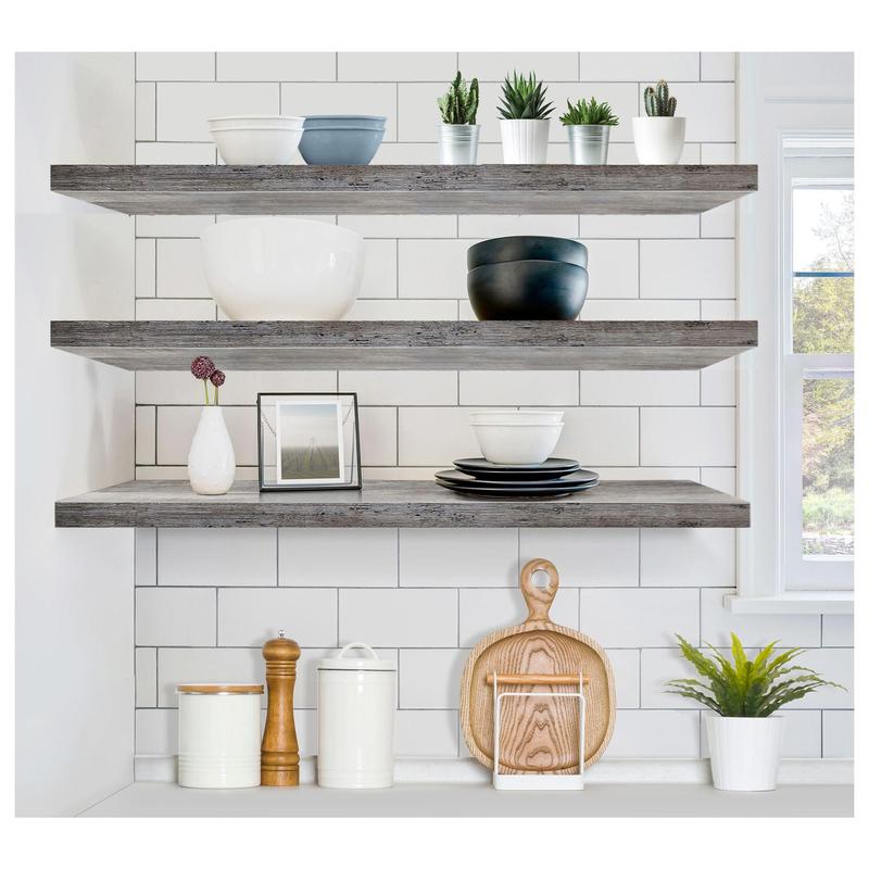🪵Sorbus Floating Shelves for Wall, 3 Pack ExtraLong Shelving