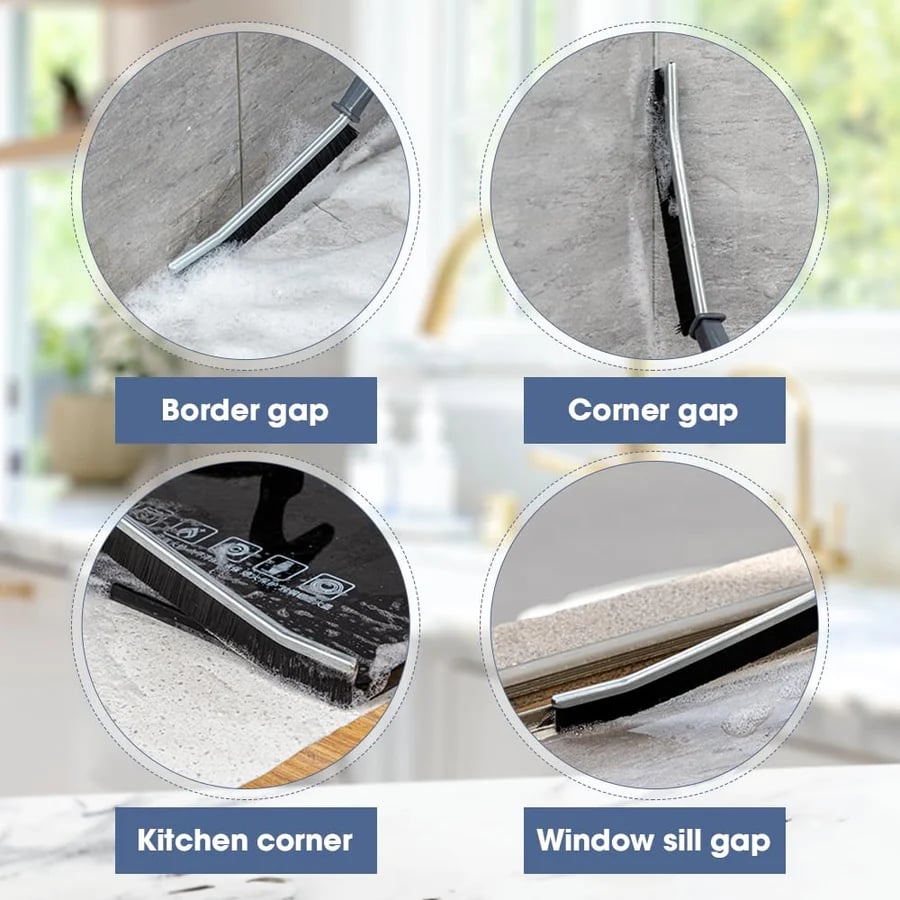🥳2026 HOT SALE🥳💞50K+ SOLD! 🧹✨ 50% OFF! Gap Brush with Hard Bristles – Cleans dirt from cracks & dead corners. Durable PP bristles, ergonomic handle – perfect for kitchen, bathroom & furniture gaps! 🏠💪