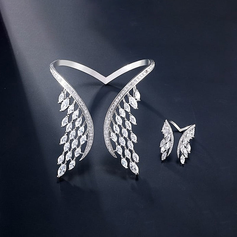 ✨New Year Offer💖✨Ring And Bracelet In Alloy With Angel Wings