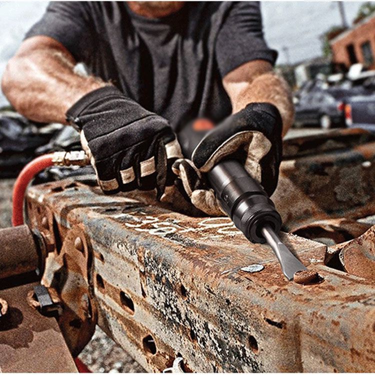 📢📢40% OFF !! ⏰Hand-held Pointed Hammer Grooving and Rust Removal Impact Air Shovel Hammer Tool
