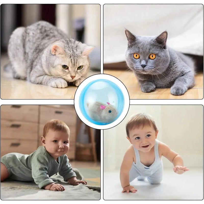 🥳2026 HOT SALE🥳💞50K+ SOLD! 💖🐱Self-Rolling Interactive Cat Ball