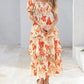 ⏰Summer Hot Sale 50% OFF💃Women's Floral Square Neck Puff Short Sleeve Smocked Tiered Dress