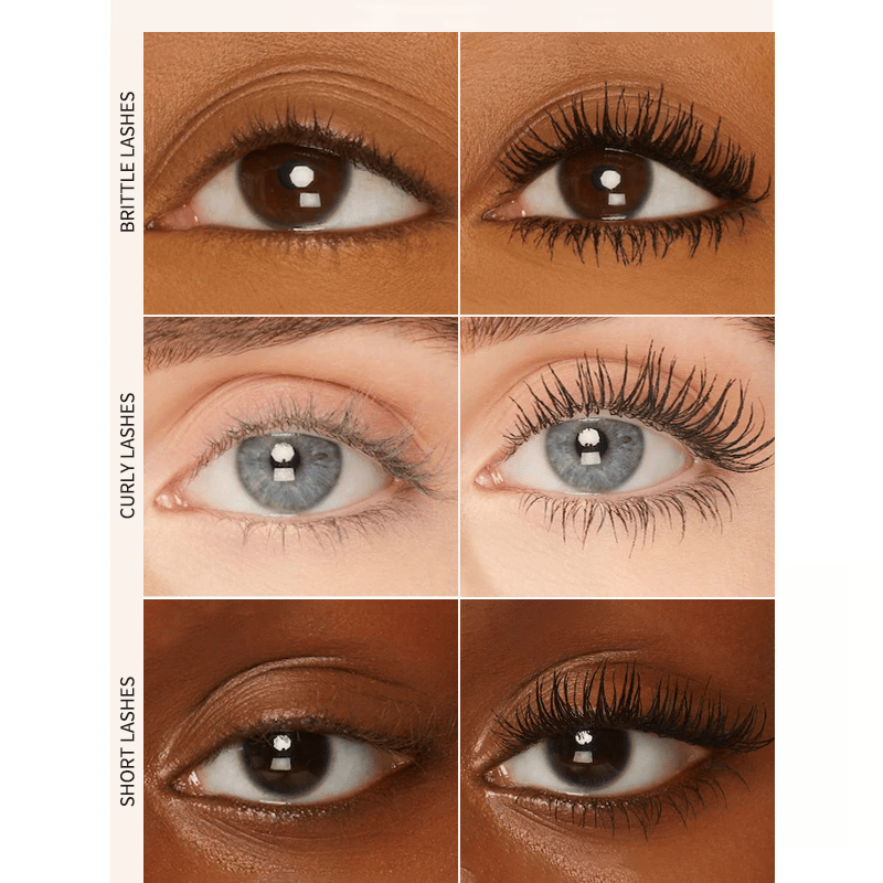 🥳🥳BUY 1 GET 1 FREE:￡8.99!!💞50K+ SOLD!👁️✨✨ Waterproof Fiber Mascara - Intense Length & Curl with Enriched Fibers for Clump-Free Volume All Day 🌟💖💃