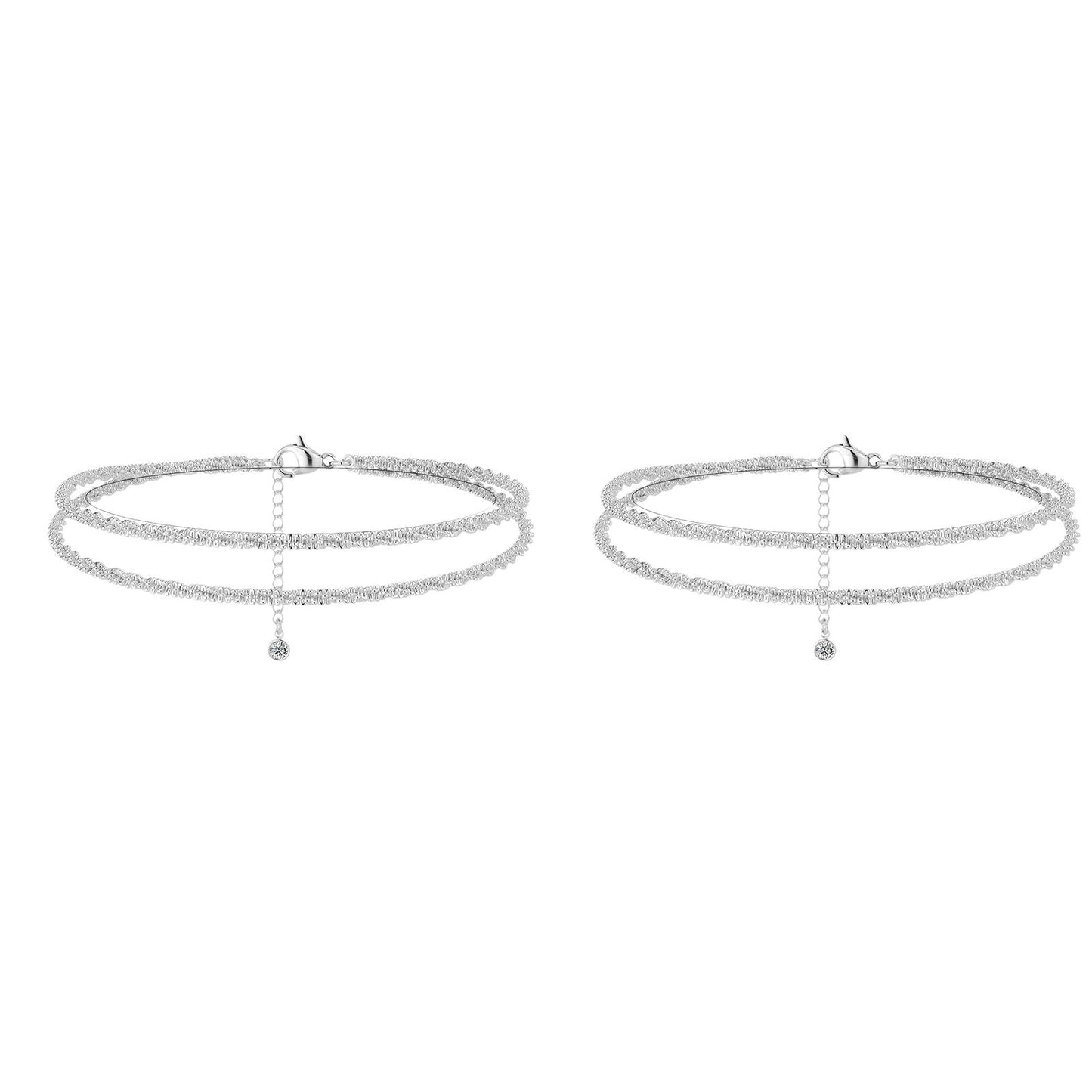 🩷Dainty Layered Waterproof Anklet