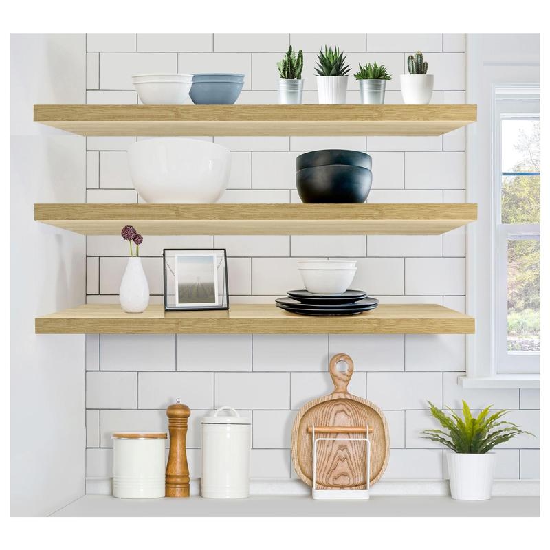 🪵Sorbus Floating Shelves for Wall, 3 Pack ExtraLong Shelving