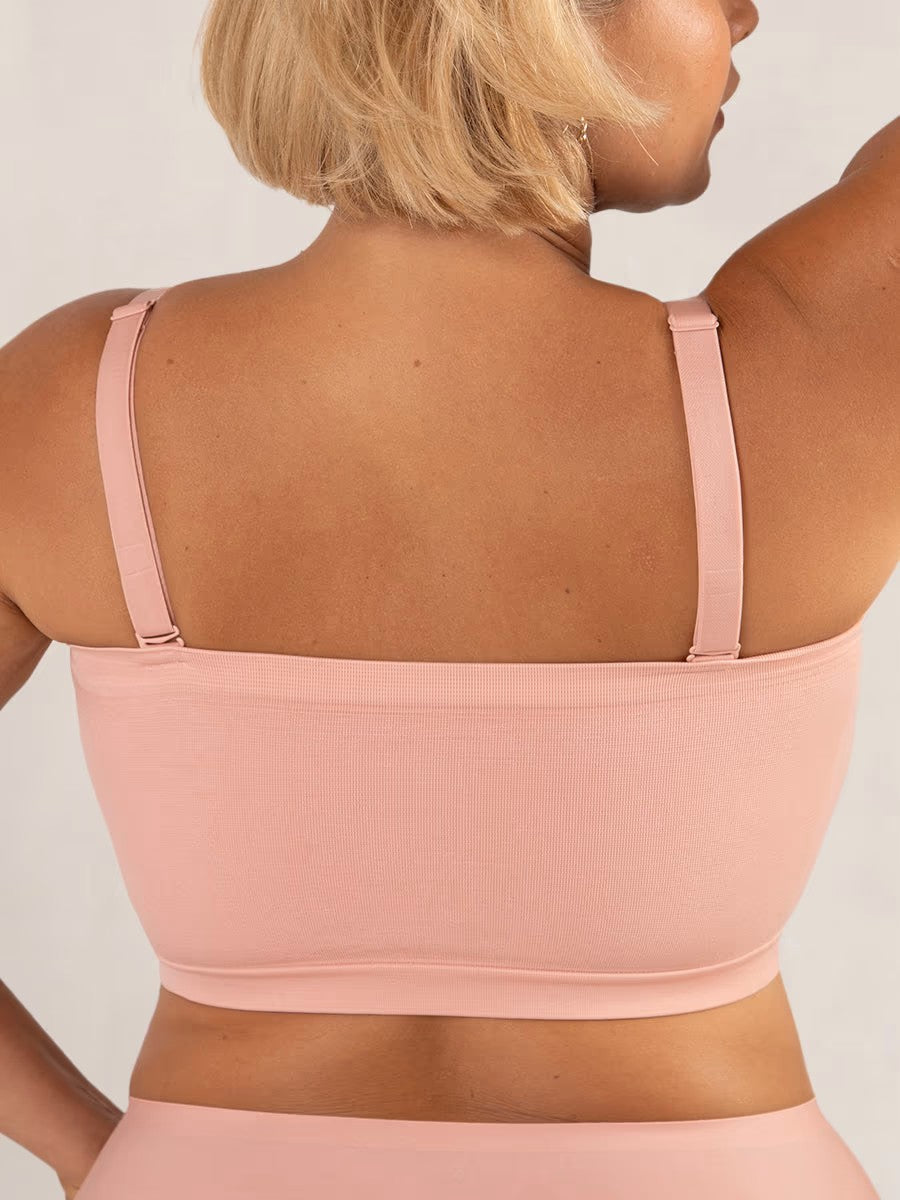 ⛱️Last Day Special Price ￡16.98!!🤩🔥Convertible Strapless Bandeau Bra with Wireless Comfort, Anti-Slip Grip & Removable Straps