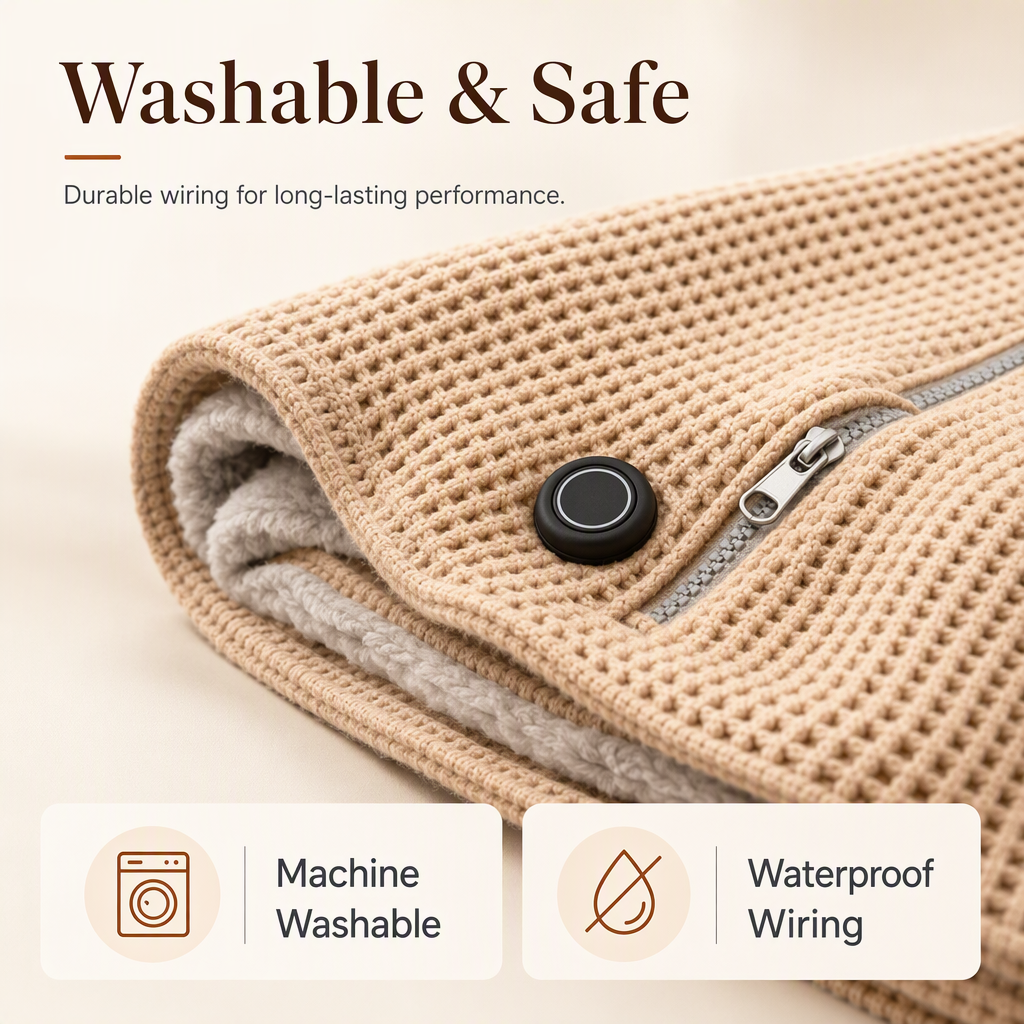 🔥 Christmas Sale — 50% OFF! ❄️ Stay Warm All Winter — Portable Electric Heated Blanket Shawl