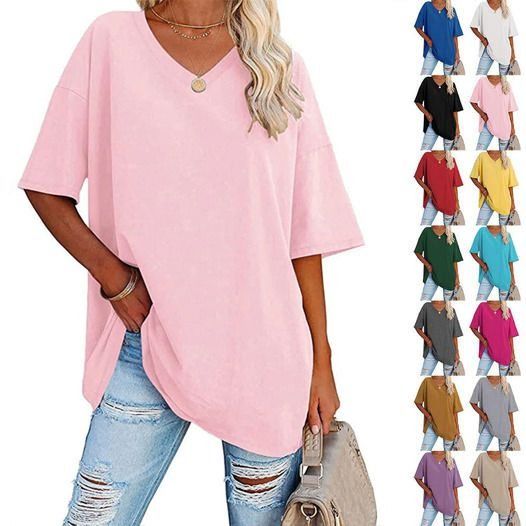 🌷2026 Limited Sale 50% Off🌷Ladies V-Neck T-Shirt🚀Buy 3 Free shipping🚀