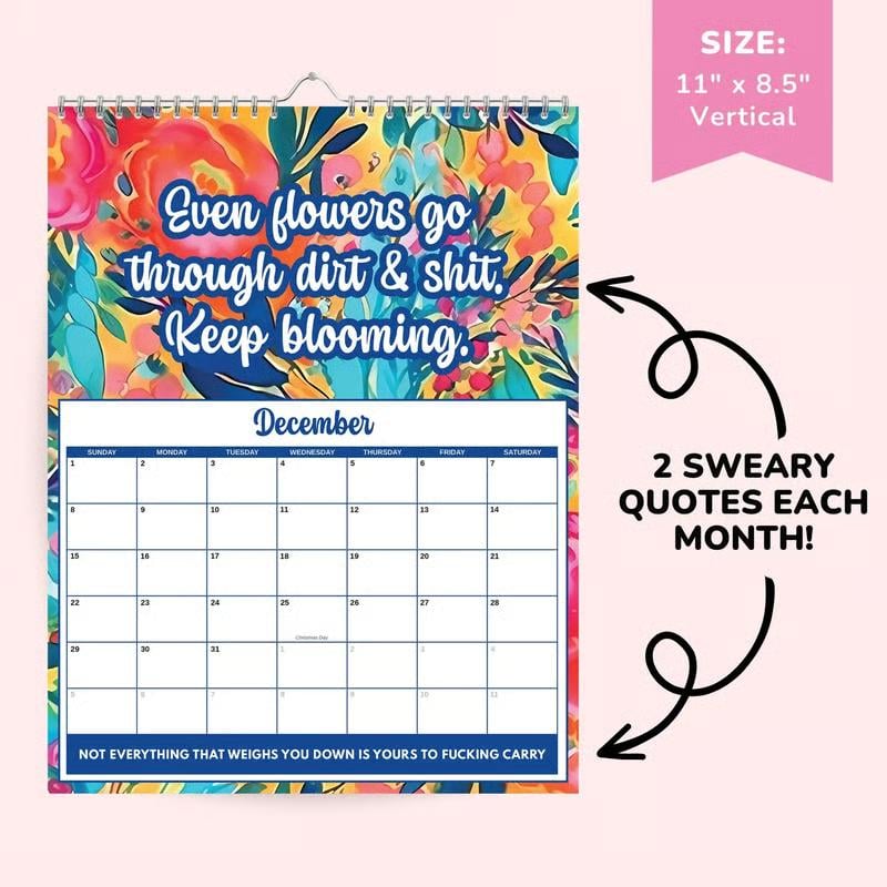 ⏳BLACK FRIDAY SALE 50%OFF✨2026 Sweary Mental Health Calendar