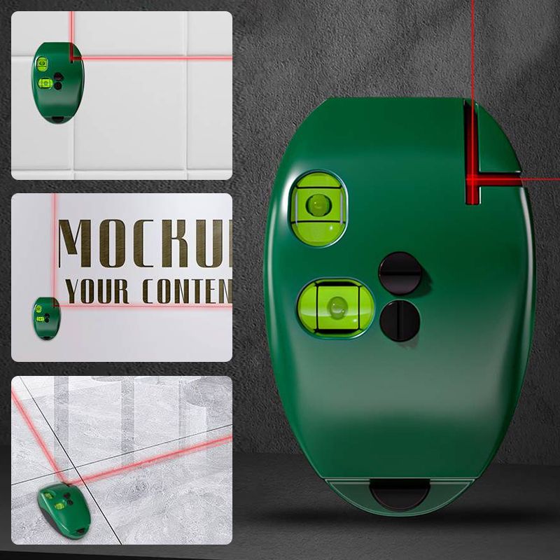 📐50% OFF NOW! 🔴90° Right Angle Laser Level – Infrared Precision Laser Line Tool, Bright Visible Beam, Compact Durable Layout Marker for Tile Laying, Shelf Mounting & Home DIY Projects