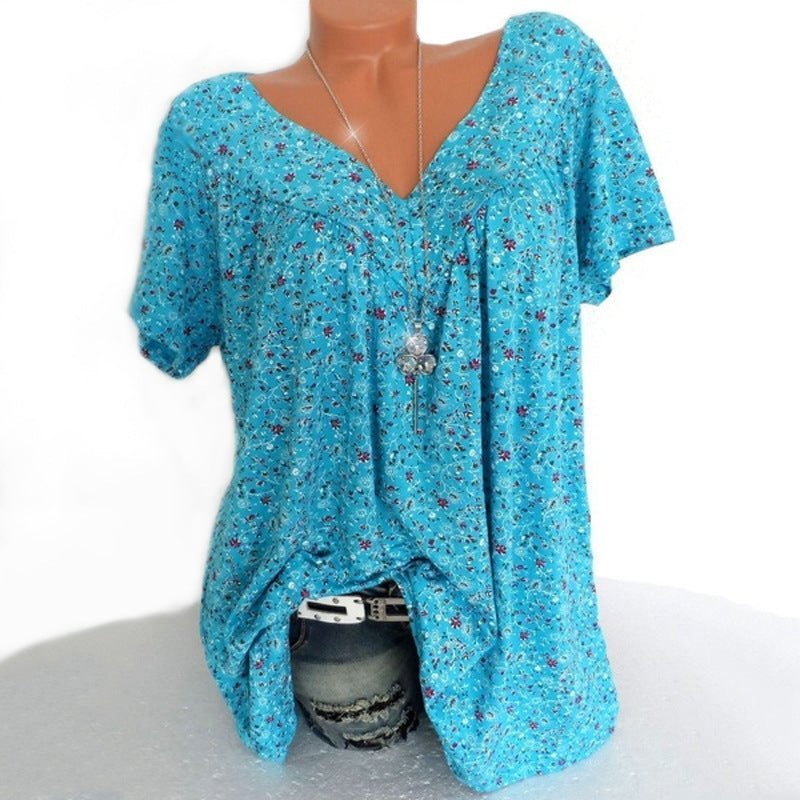 👕 50% OFF NOW! 🌸 Spring Fashion Print Short Sleeve – Lightweight Fabric, Vibrant Prints & Casual Fit 👚
