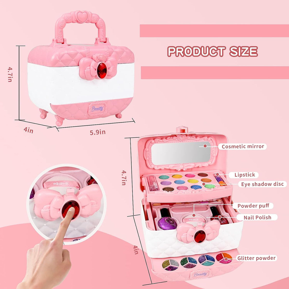 💄 Save 50%! 🧒 Kids Washable Makeup Kit – Safe, fun & easy to clean ✨
