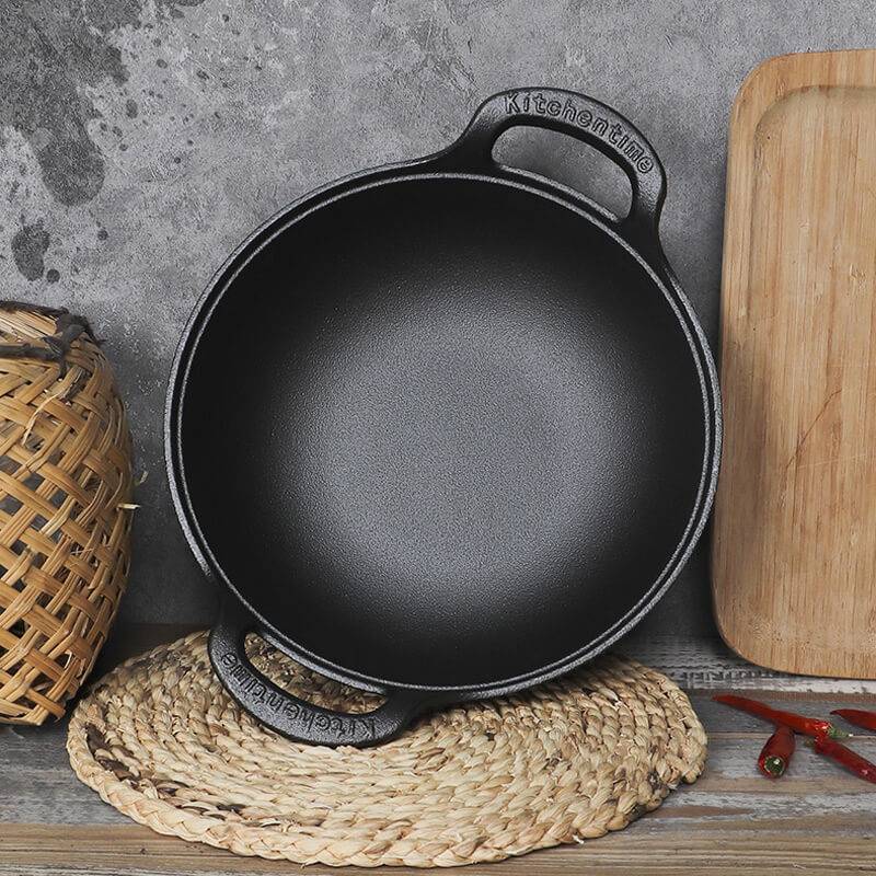 📢📢50% OFF !! ⏰Uncoated Thick Iron Pot