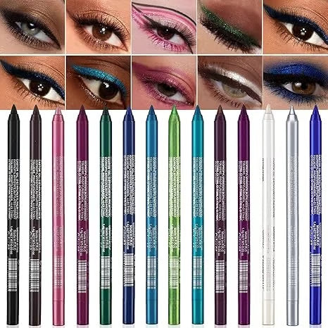 🥳2026 HOT SALE🥳💞50K+ SOLD!💥💎Sparkling Gel Eyeliner Collection – 14 waterproof, pearl & metallic shades to play with. One-stroke intensity, all-day wear. 🌈💫