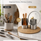 🔥50% OFF🍳 Multifunctional Kitchen Utensil Organizer | Heavy-Duty Stainless Steel for Sturdiness · Space-Saving Vertical Design · Easy to Clean and Oil-Resistant