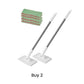 🧹50% OFF NOW! Auto-Clamp Flat Mop with Stainless Steel Extended Handle – One-Click Release Floor Mop, Works With Old Towels, Reusable Mop for Household Hard Surface Cleaning