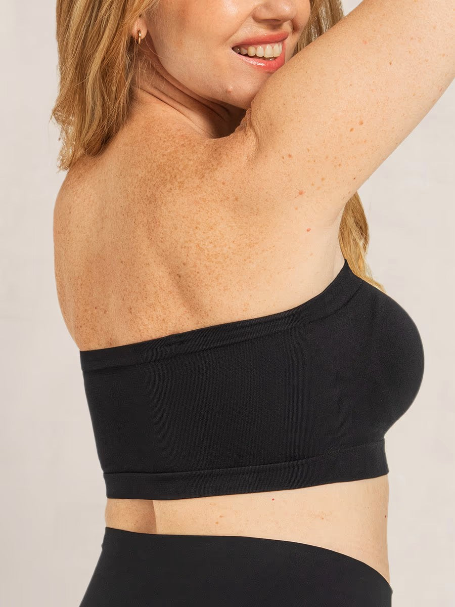 ⛱️Last Day Special Price ￡16.98!!🤩🔥Convertible Strapless Bandeau Bra with Wireless Comfort, Anti-Slip Grip & Removable Straps