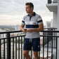 🔥Men's Short Sleeve Casual Set, Summer Beach Fashion Sport Wear, Plaid Pattern, Slim-Fitting, Above the Knee
