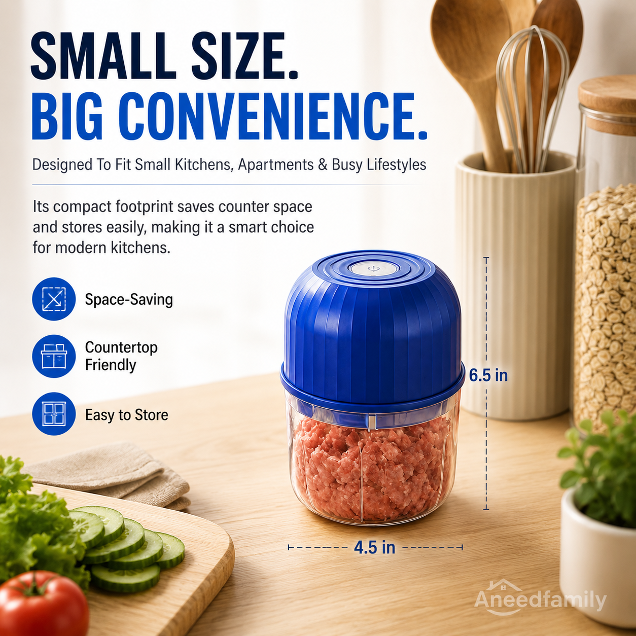 🔥Limited Time 50% OFF🔥Wireless Efficient Electric Mini Food Chopper🧑‍🍳– Robust Motor, Smart Design & Stainless Steel Blades⏱️🔪