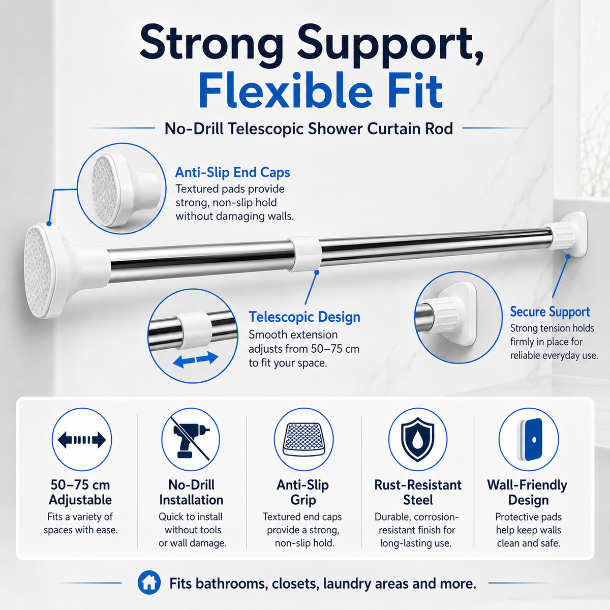 Telescopic Clothing Rod