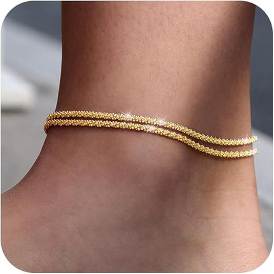 🩷Dainty Layered Waterproof Anklet