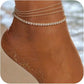 🩷Dainty Layered Waterproof Anklet