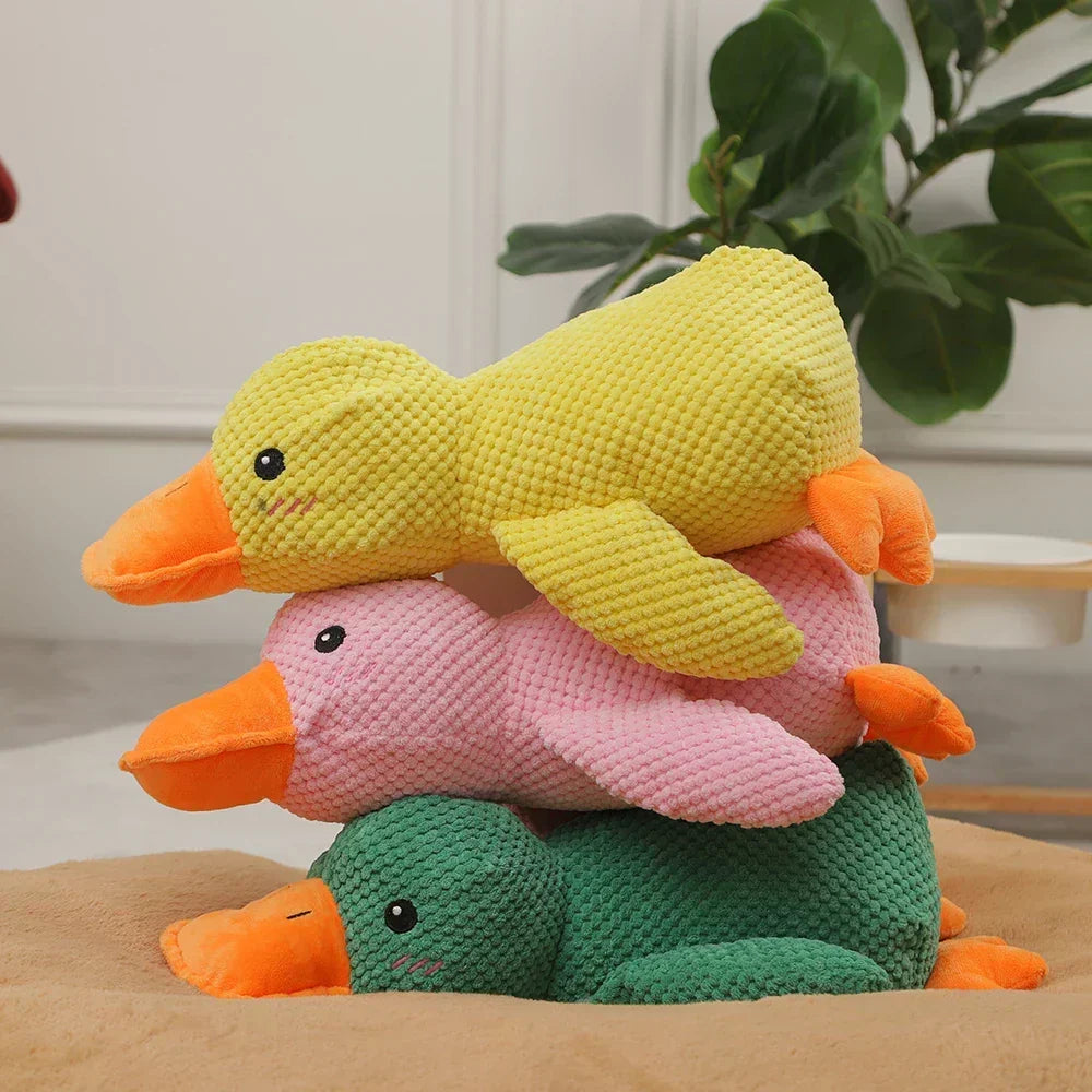 🎃Halloween Deal 50% OFF!🦆Quacking Duck Plush Dog Toy – Soft Interactive Cuddle Toy
