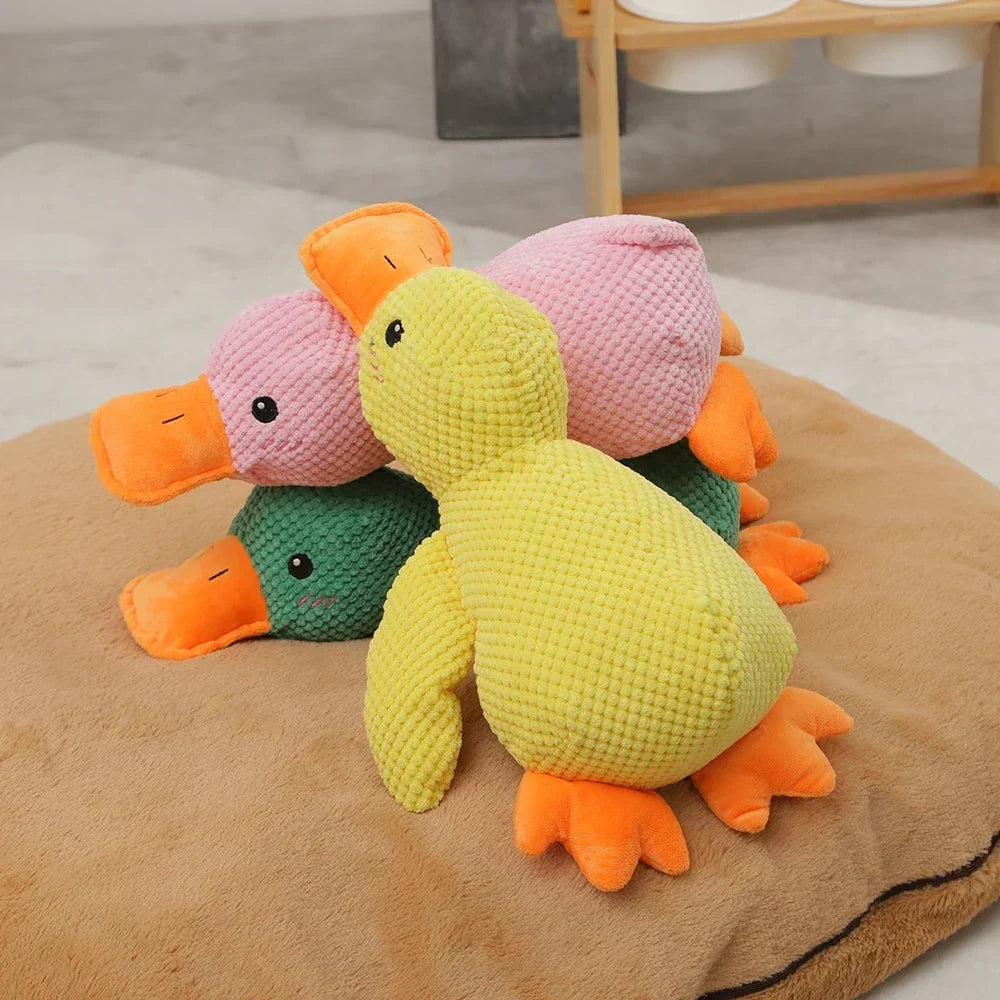 🎃Halloween Deal 50% OFF!🦆Quacking Duck Plush Dog Toy – Soft Interactive Cuddle Toy