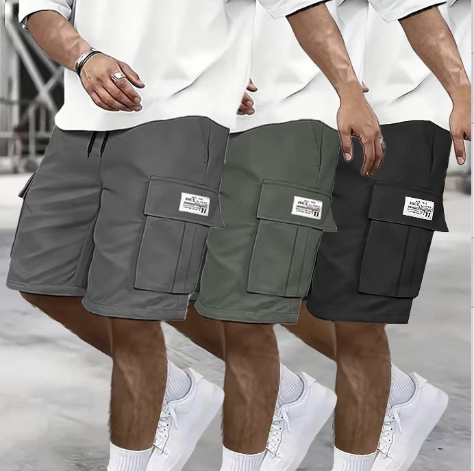 Men's Breathable Cargo Shorts | Lightweight Moisture-Wicking Multi-Pocket Trousers for Smart Casual & Summer Holidays