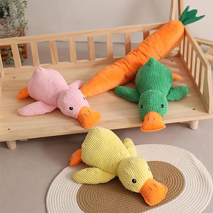 🎃Halloween Deal 50% OFF!🦆Quacking Duck Plush Dog Toy – Soft Interactive Cuddle Toy