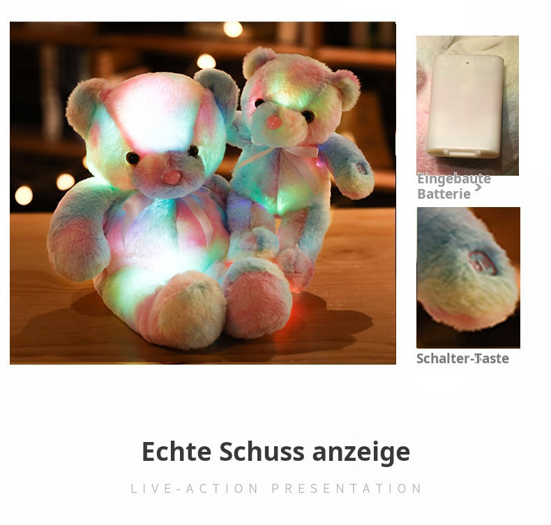 🎄❤️Christmas offer: 66% discount 🧸Teddy bear, colourful LED light, soft toys