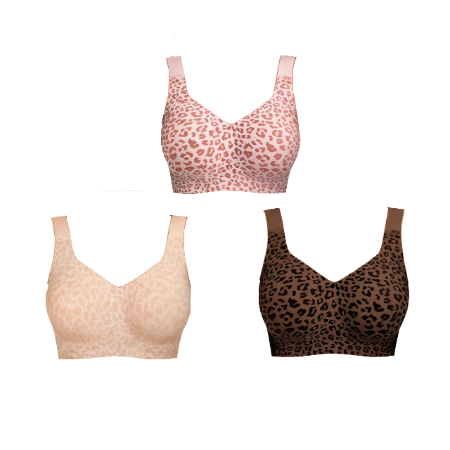 🏆LAST DAY SALE 58% OFF 🔥Super Firming Wirefree Jelly Bra with Leopard Print 👍