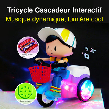 📢📢50% OFF & In Stock⏰Stunt Tricycle for Kids: Music, Lights, 360° Rotation