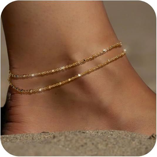 🩷Dainty Layered Waterproof Anklet