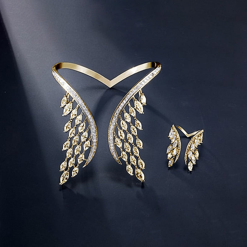 ✨New Year Offer💖✨Ring And Bracelet In Alloy With Angel Wings