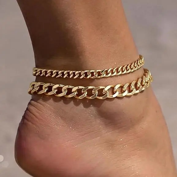 🩷Dainty Layered Waterproof Anklet