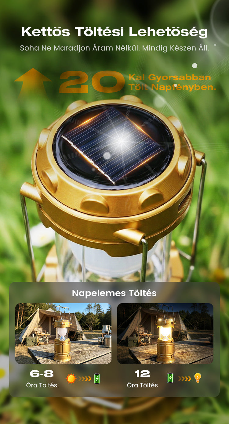 ✨Solar-powered retractable camping lantern⛺️