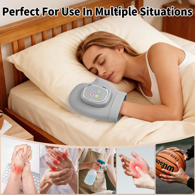 💆 Soothe Tired Hands & Wrists – Air Compression Massager with 3 Modes, 5 Intensities & Auto Timer. 50% Off