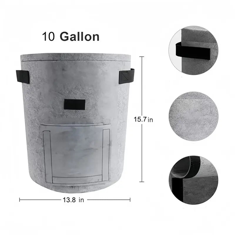 18/26/38L Large Capacity Potato Grow Planter PE Container Bag Pouch Tomato Vegetables Garden Outdoor
