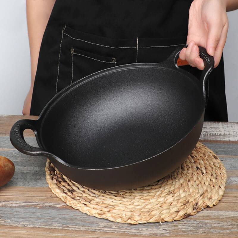 📢📢50% OFF !! ⏰Uncoated Thick Iron Pot