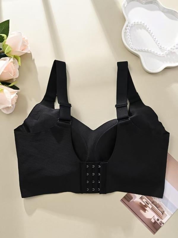 🎁2026 HOT SALE!🎁Huge discount 🔥 💕 Subtle Striped Seamless Bra with W-Support – Comfort & Style!