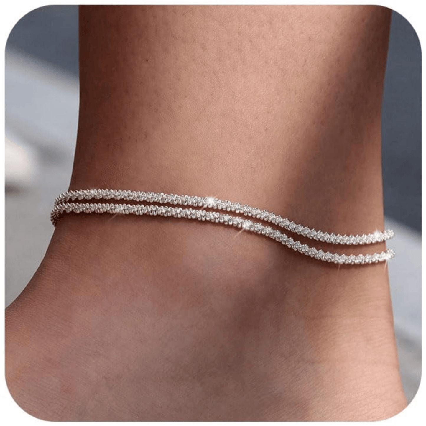 🩷Dainty Layered Waterproof Anklet