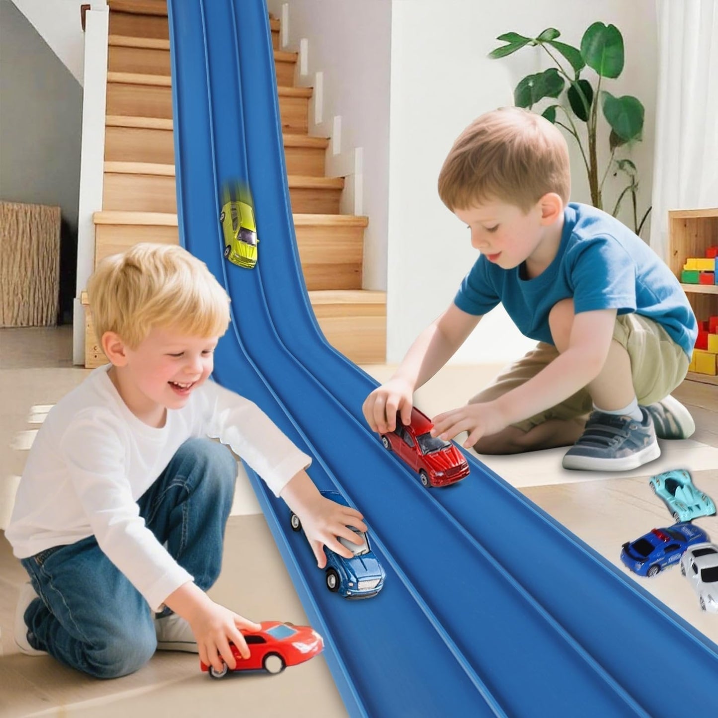 🎄🎁 2025 Christmas Surprise Gift: DIY Hot Wheels Racetrack Racing Toy 🚗✨