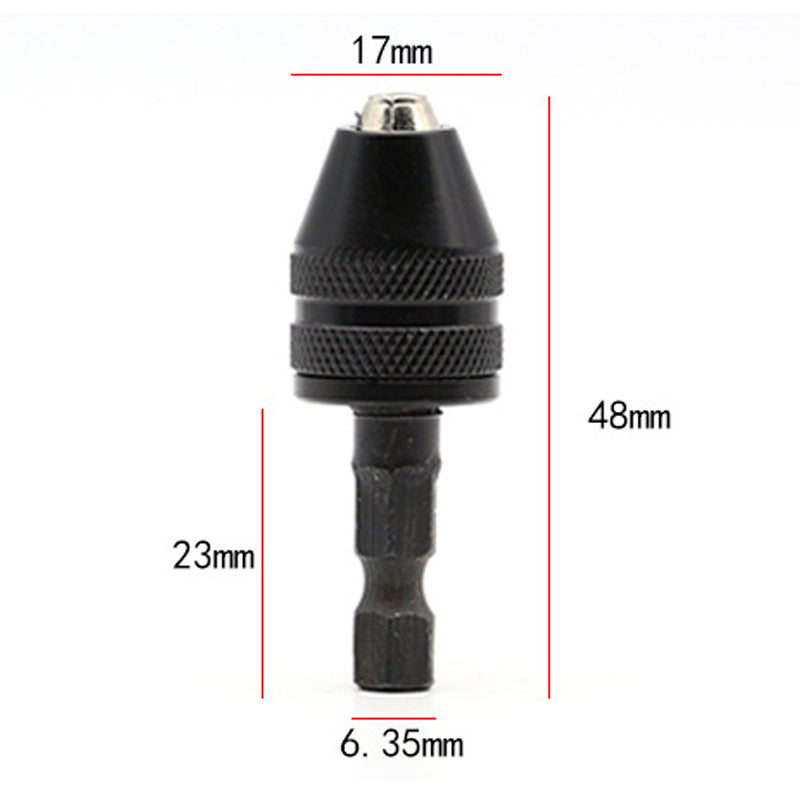 🔧 50% OFF NOW! 3-jaw chuck for electric screwdrivers and drills – keyless, quick-change & compatible with round and hexagonal shanks – perfect for hobby, renovation and precision work 🛠️✨
