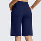 ⏰Last Day Sale 49% OFF🔥Women's Bermuda Shorts with Pockets -👍Knee Length Athletic Casual Long Shorts1
