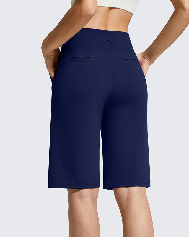 ⏰Last Day Sale 49% OFF🔥Women's Bermuda Shorts with Pockets -👍Knee Length Athletic Casual Long Shorts1