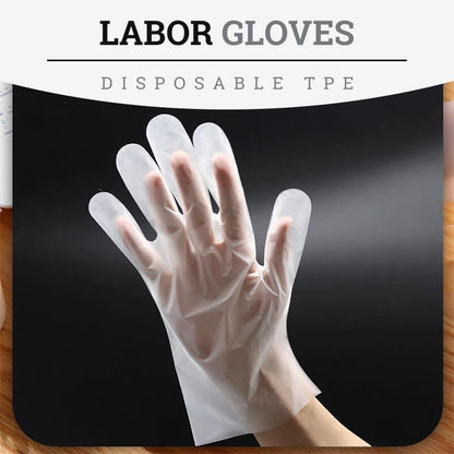 Disposable TPE Labor Gloves (300PCS)