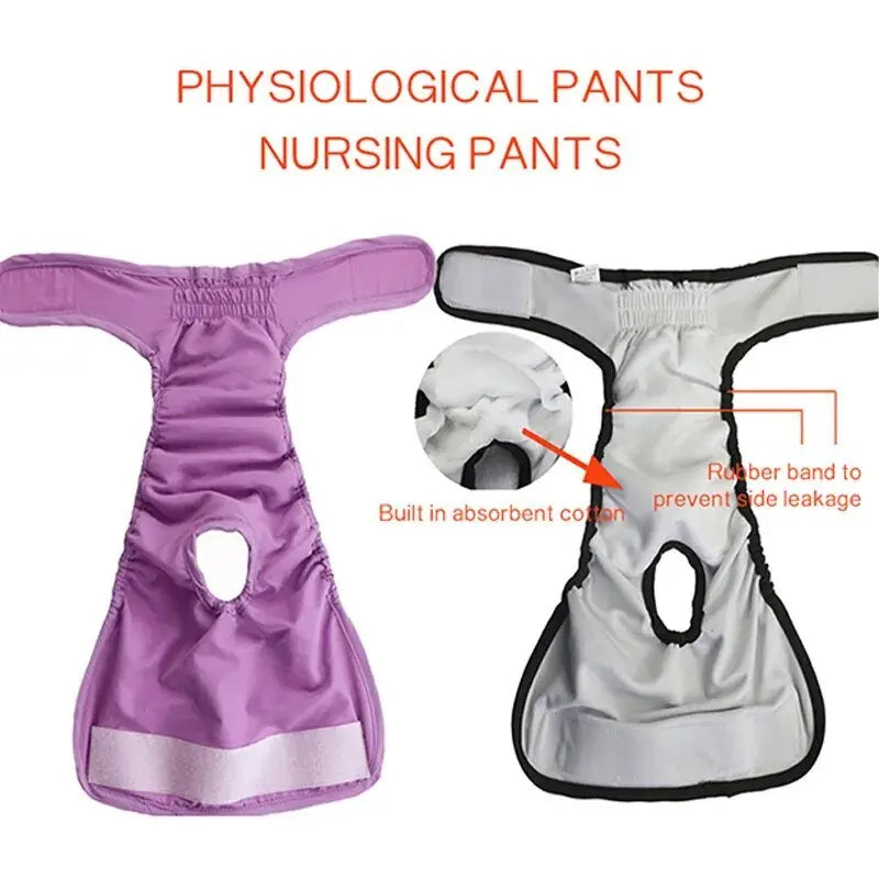 🐾   🐶Washable Pet Diapers for Female Male Dogs, Reusable Doggy Diapers