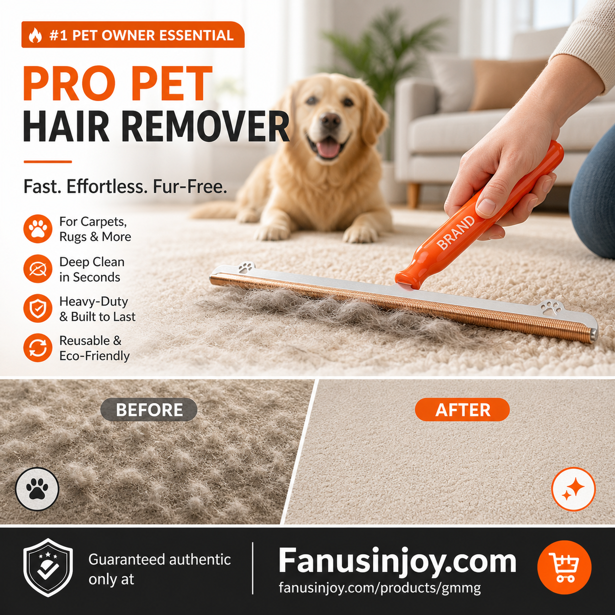 🐶 Summer Shedding? This Metal-Edge Hair Remover Lifts Embedded Fur Instantly. 50% Off. UK Stock